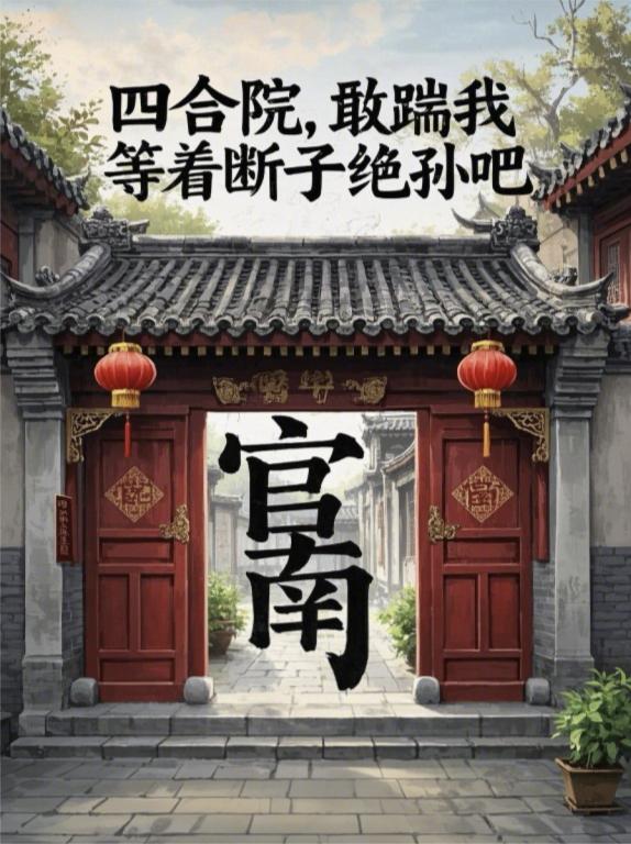四合院,敢踹我,等着断子绝孙吧